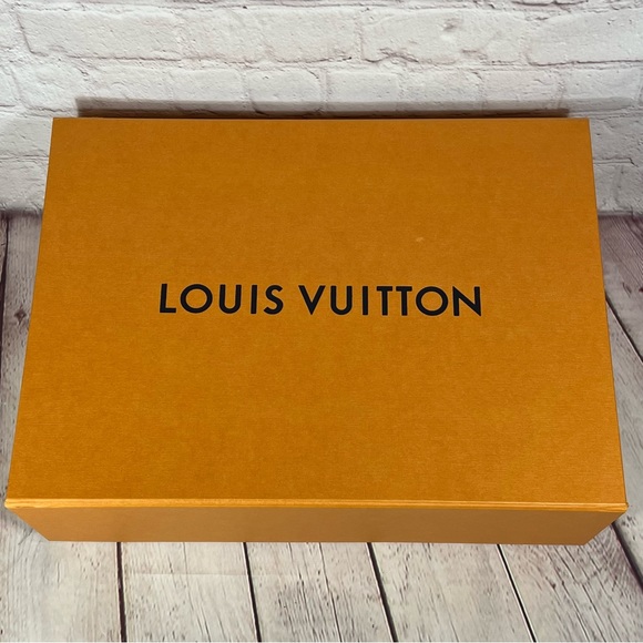Louis Vuitton Gift Box Storage Orange Black Size 14”x10”x5” - Picture 2 of 14